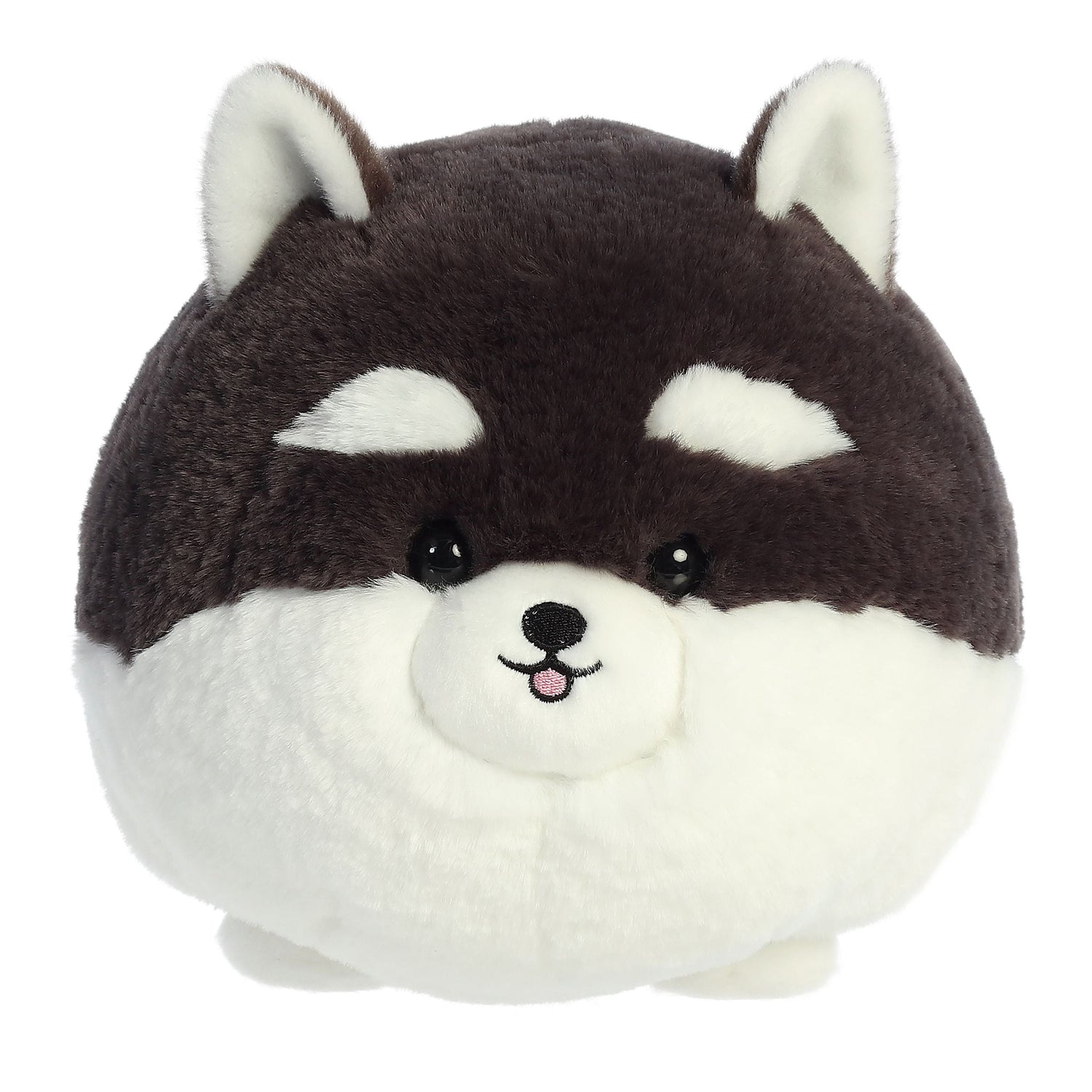 Teddy Pets Black N White Pom Plush Toy, 10 in