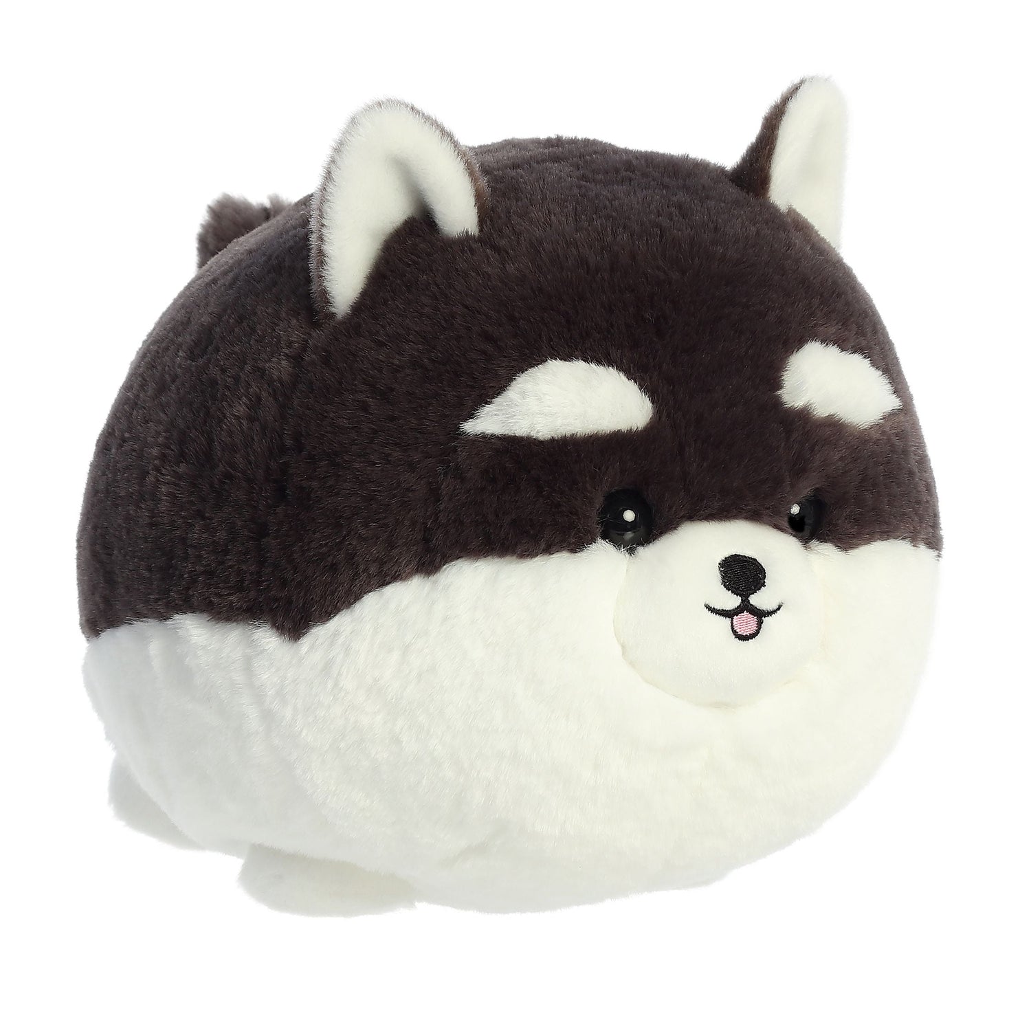 Teddy Pets Black N White Pom Plush Toy, 10 in