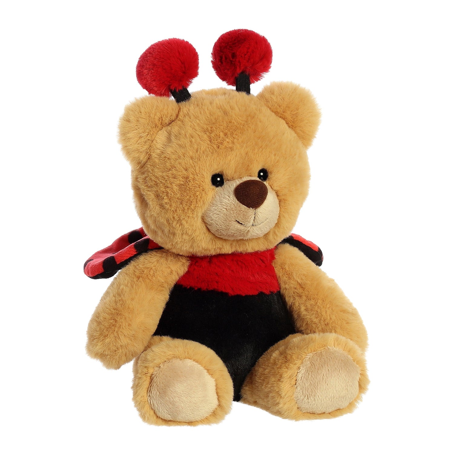 Spring Ladybug Bear Wanna Be Plush Toy, 10 in