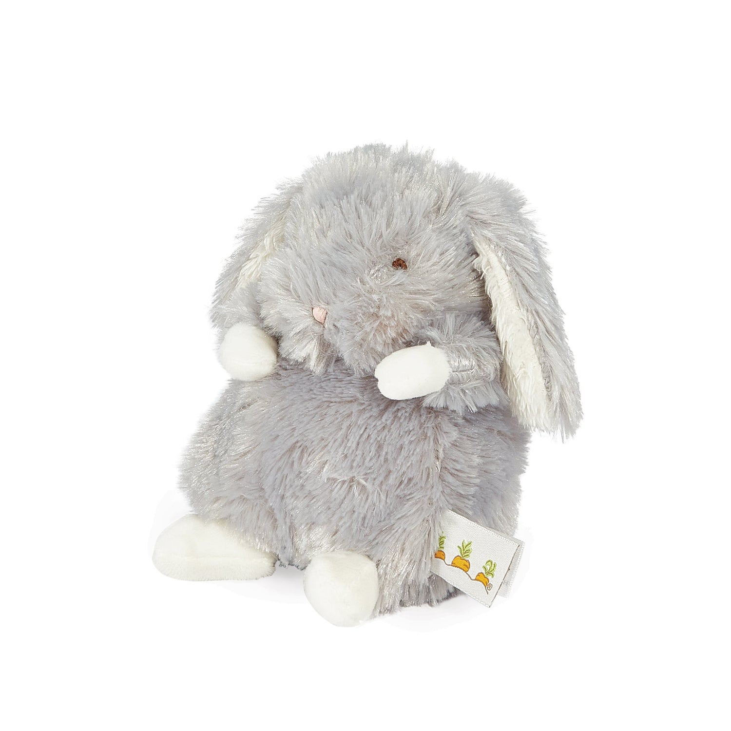 Shaggy Grey Bunny Plush