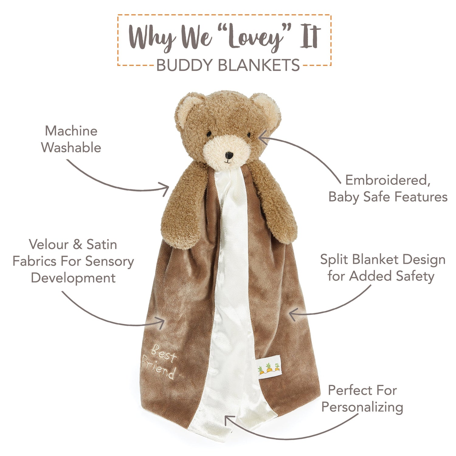 Cubby the Bear Buddy Blanket