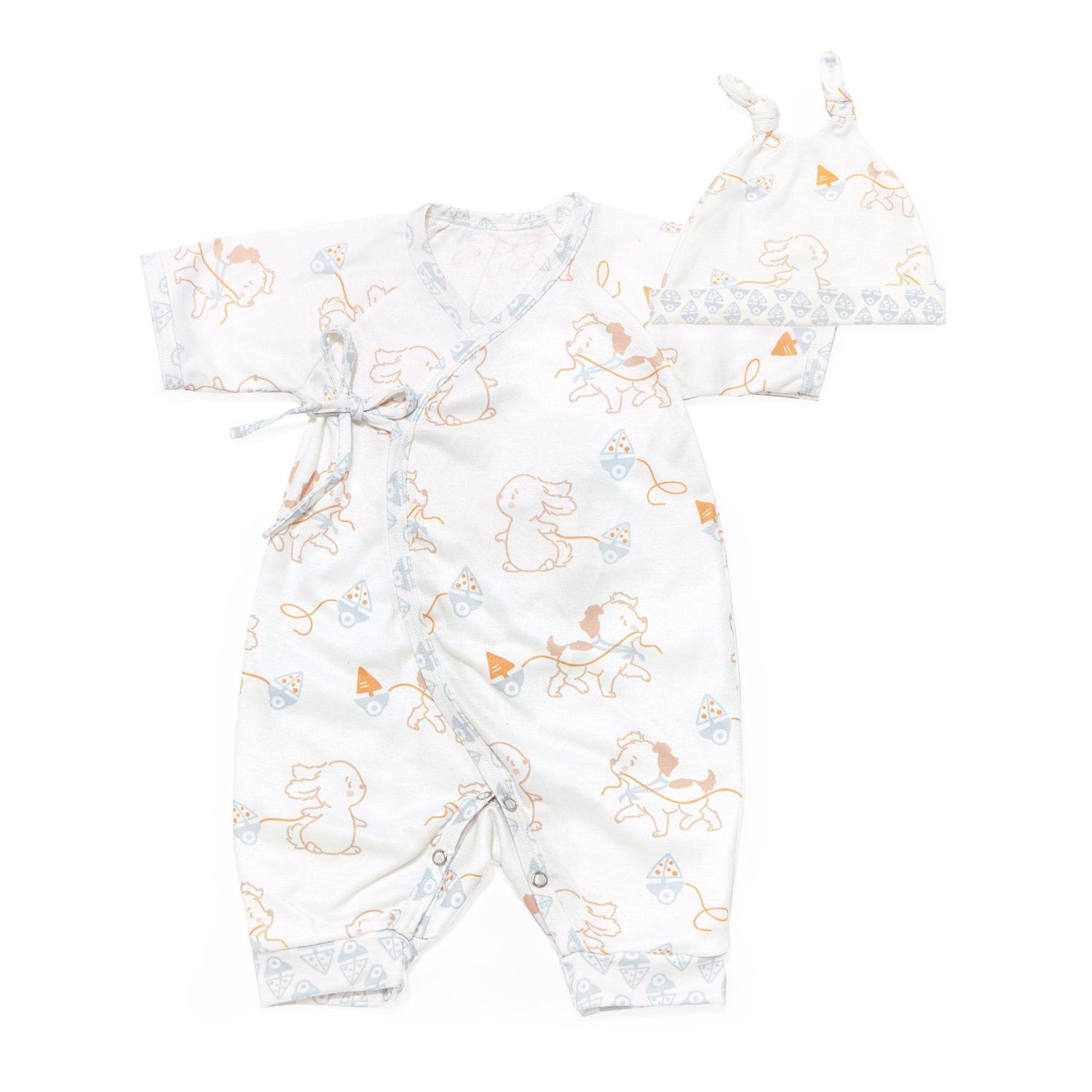 Skipit & Bud Kimono Romper and Hat Set