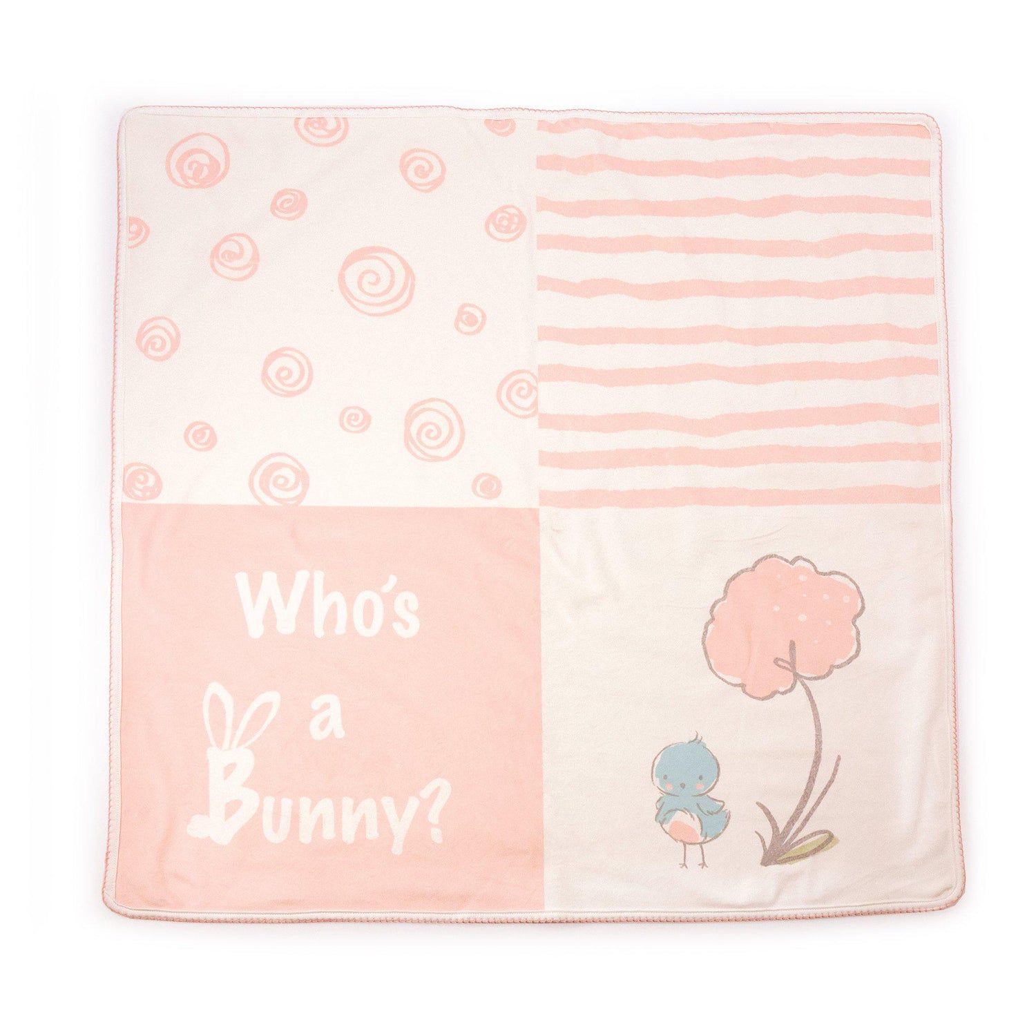 Blossom Who's a Bunny Receiving Blanket