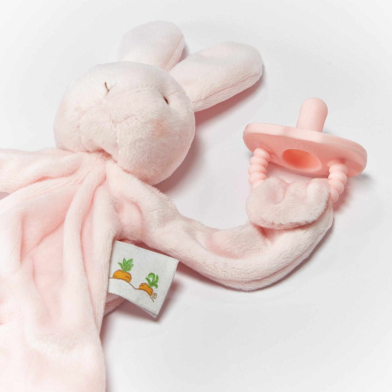 Plush Bunny Pacifier Holder – Blossom Bunny Silly Buddy, 10 in