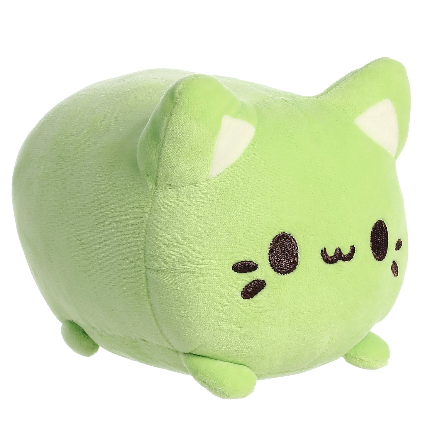 Tasty Peach Green Tea Meowchi Plush Toy, 7 in