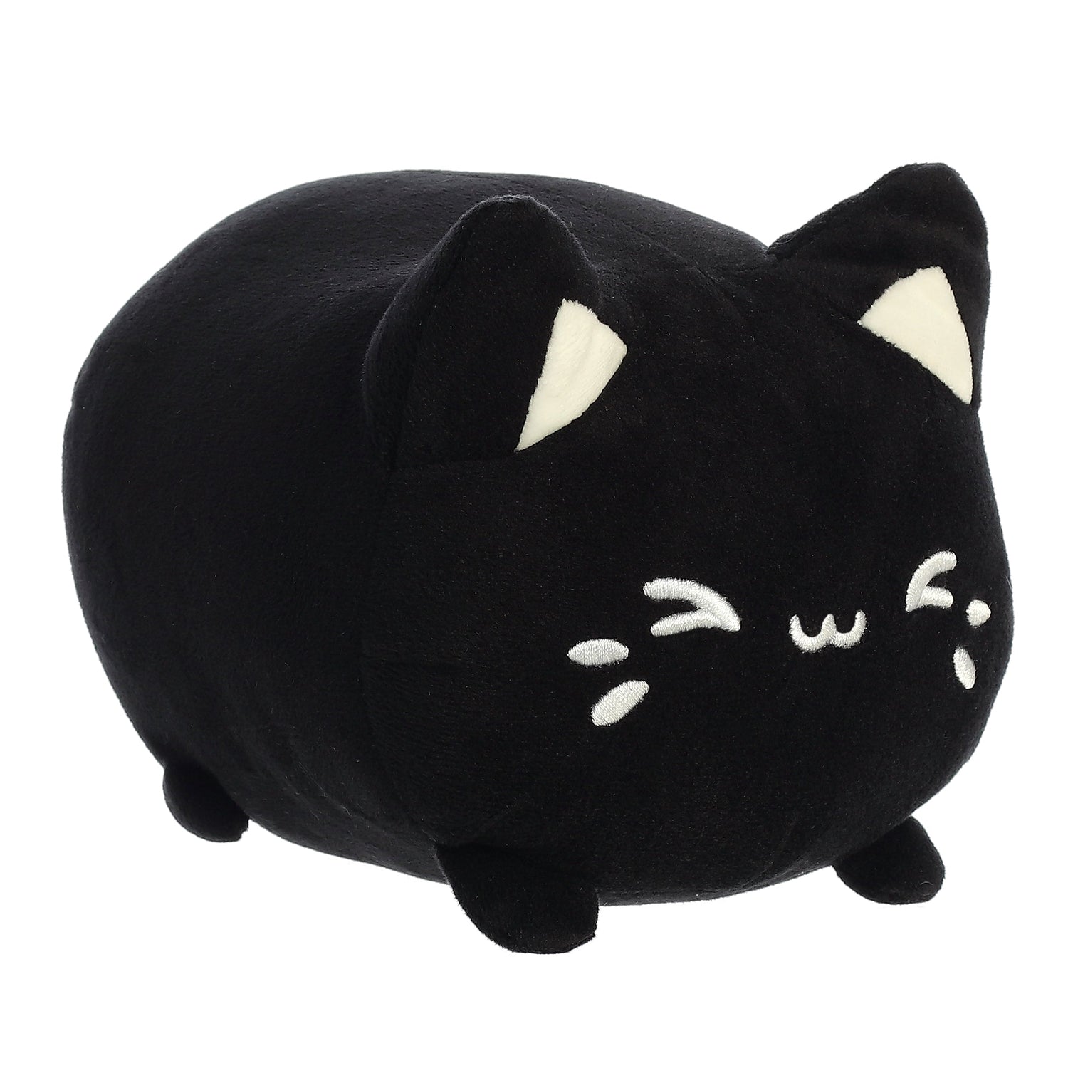 Tasty Peach Black Sesame Meowchi Plush Toy, 7 in