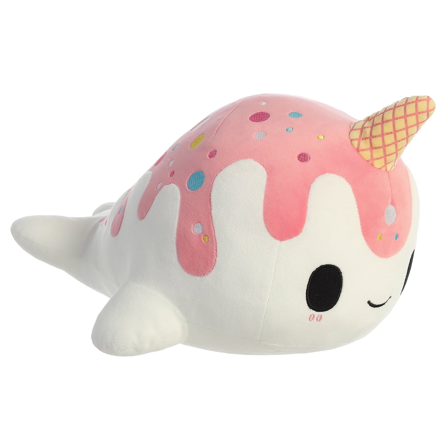 Tasty Peach Vanilla Berry Nomwhal Plush Toy, 12.5 in