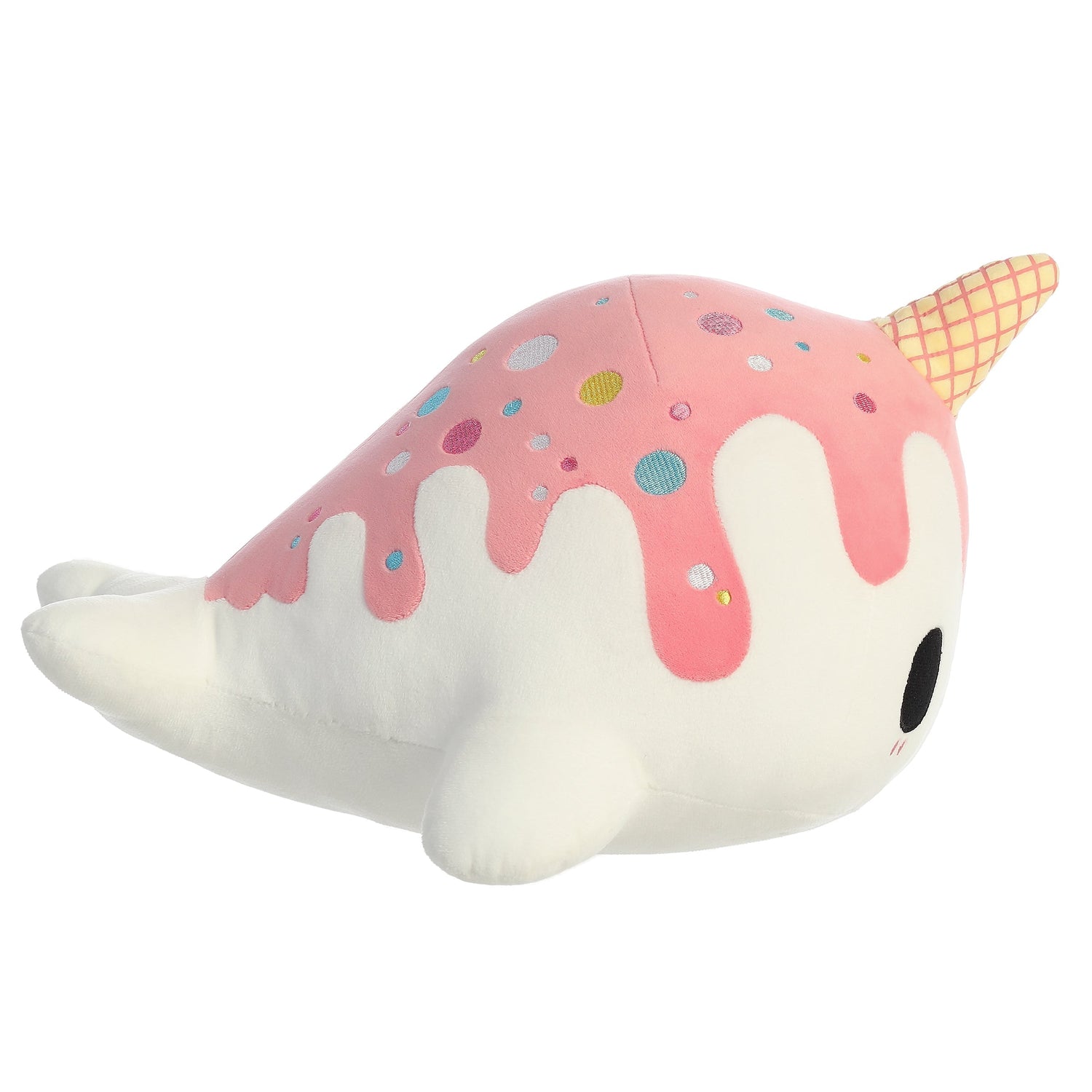 Tasty Peach Vanilla Berry Nomwhal Plush Toy, 12.5 in