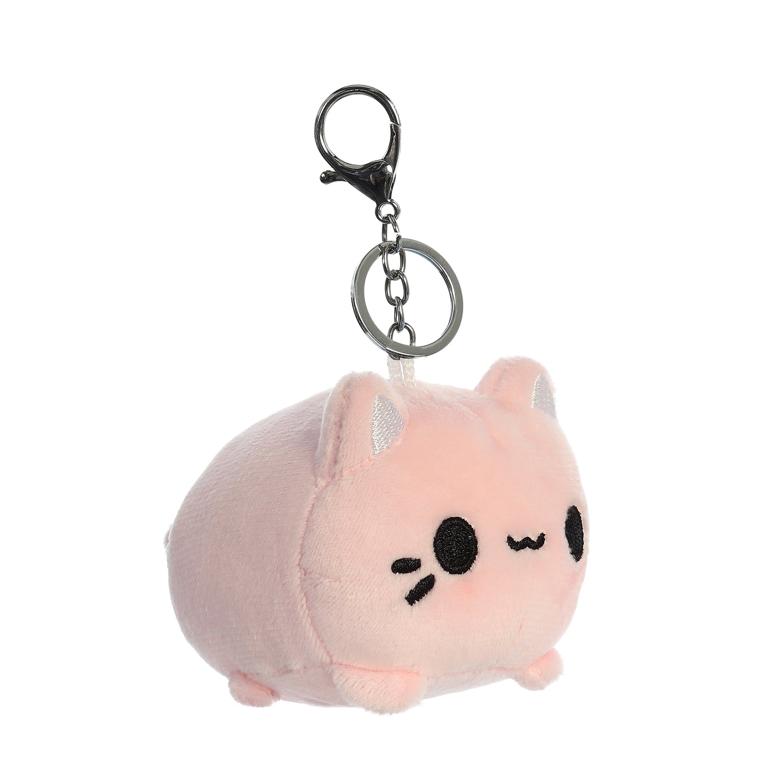 Tasty Peach Strawberry Meowchi Clip On Plush Toy, 3.5 in