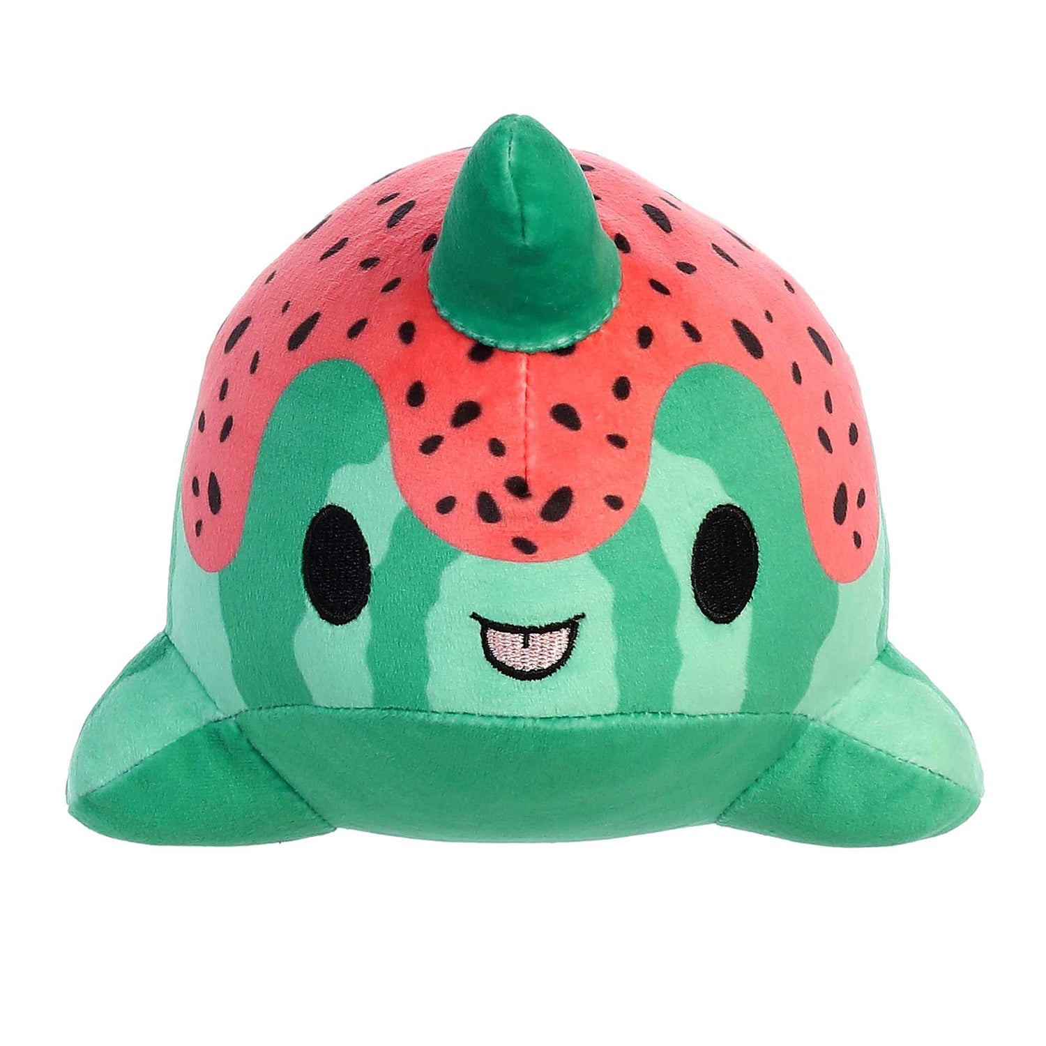 Tasty Peach Watermelon Nomwhal Plush Toy, 7 in