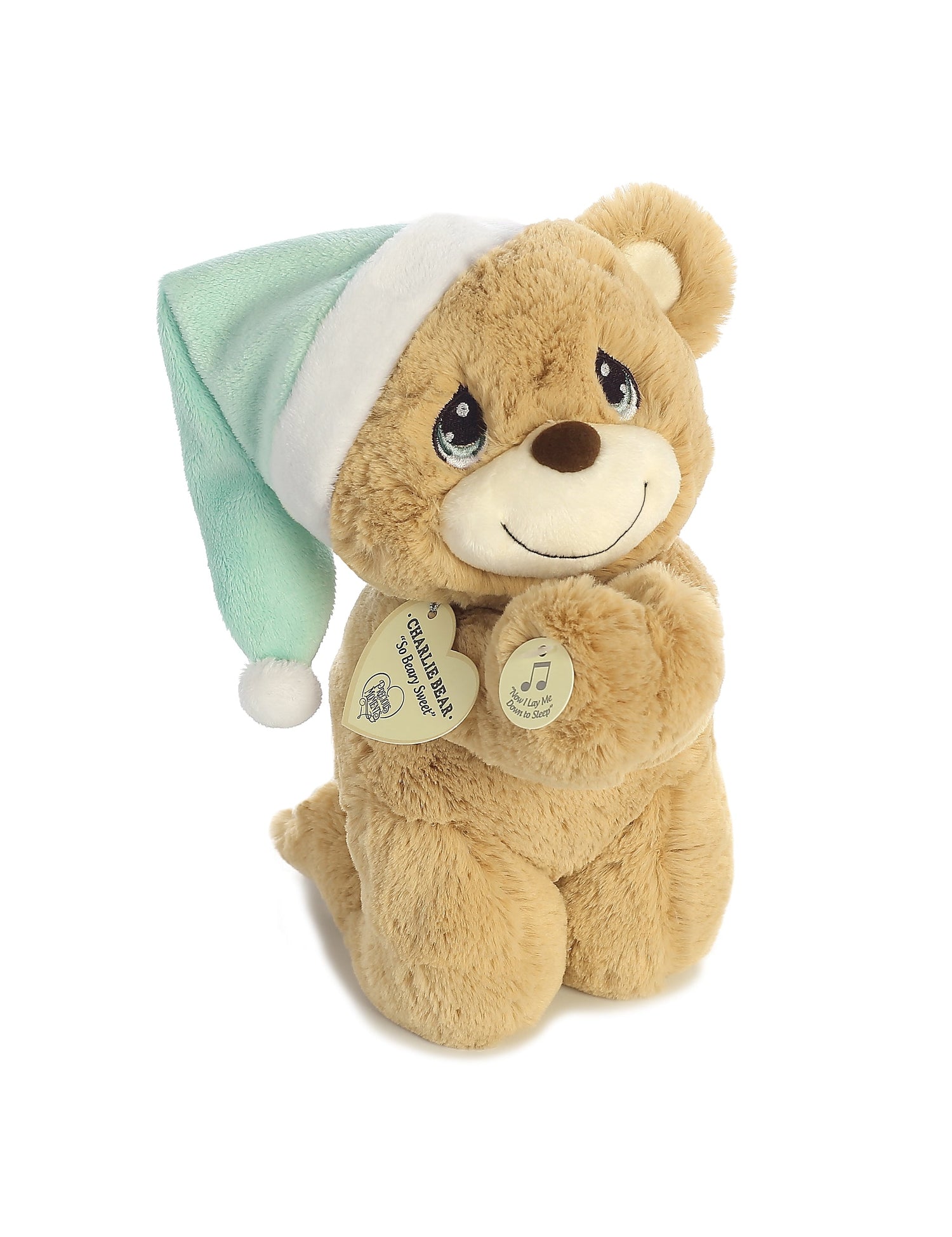 Precious Moments Charlie Prayer Bear Plush Toy, 10 in