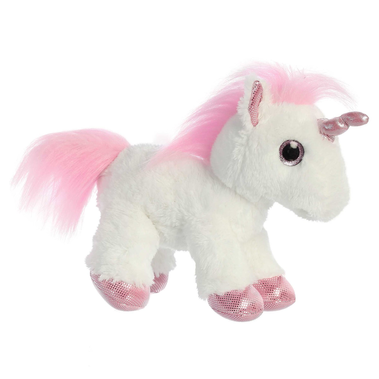 Sparkle Tales Pink Unicorn Plush Toy Stuffed Animal, 12 in
