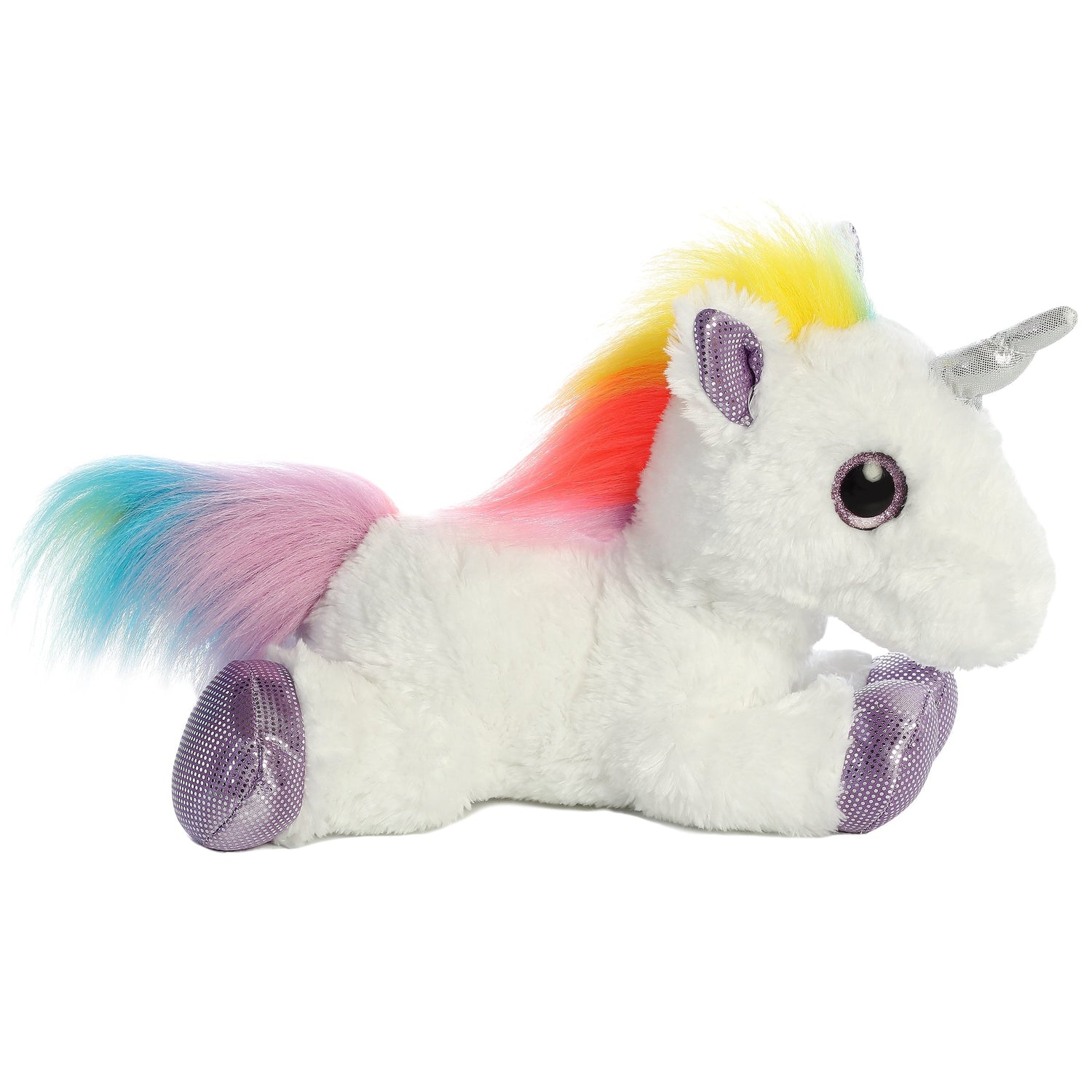 Sparkle Tales Rainbow Unicorn Plush Toy, 12 in