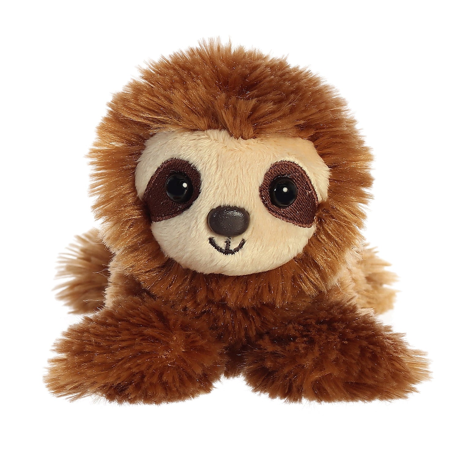 Shoulderkins Sam Sloth Plush Toy Stuffed Animal, 6 in