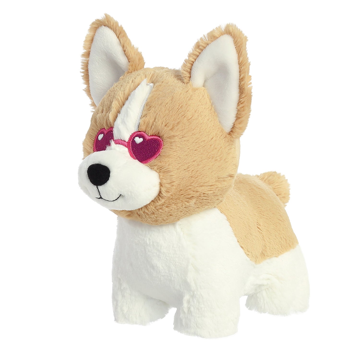 Valentine Luvs Ya Corgi Plush Toy Stuffed Animal, 9 in