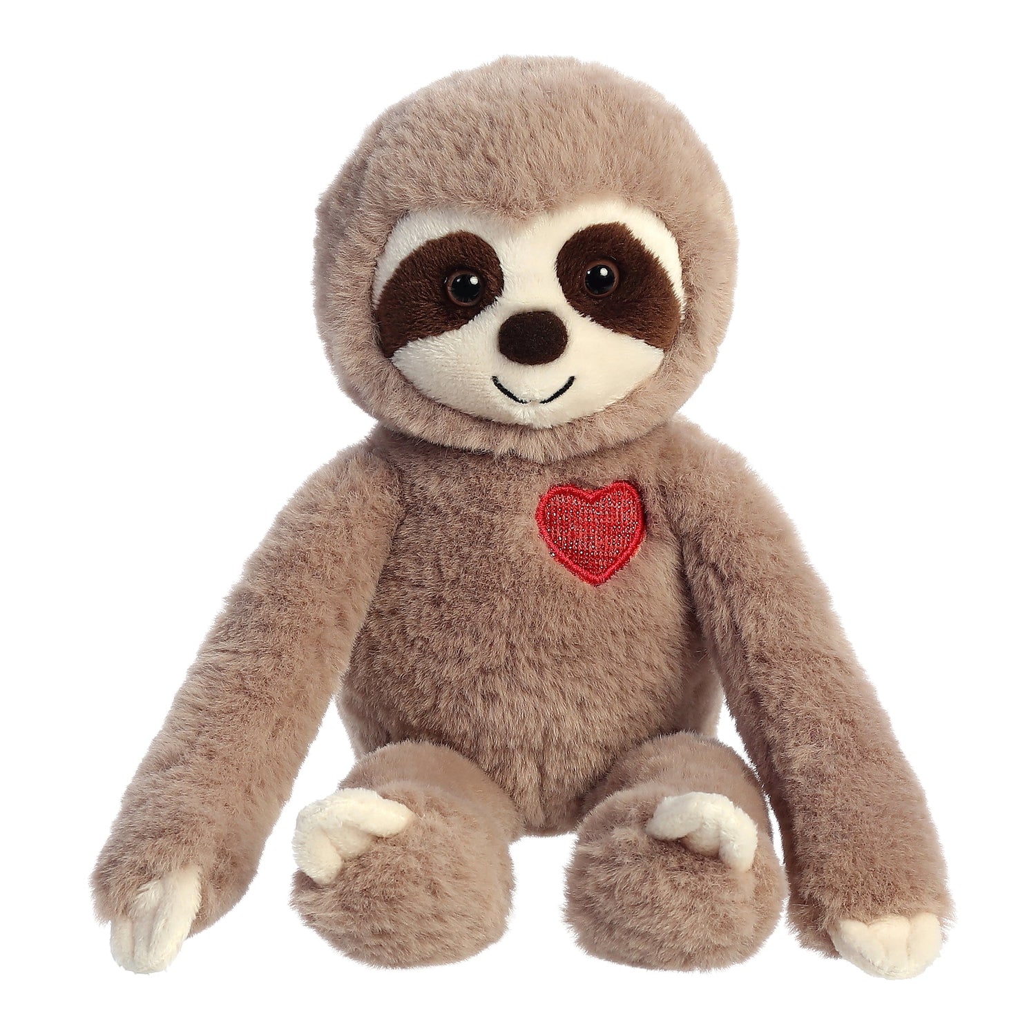 Valentine Sweety Sloth Brown Plush Toy, 12 in