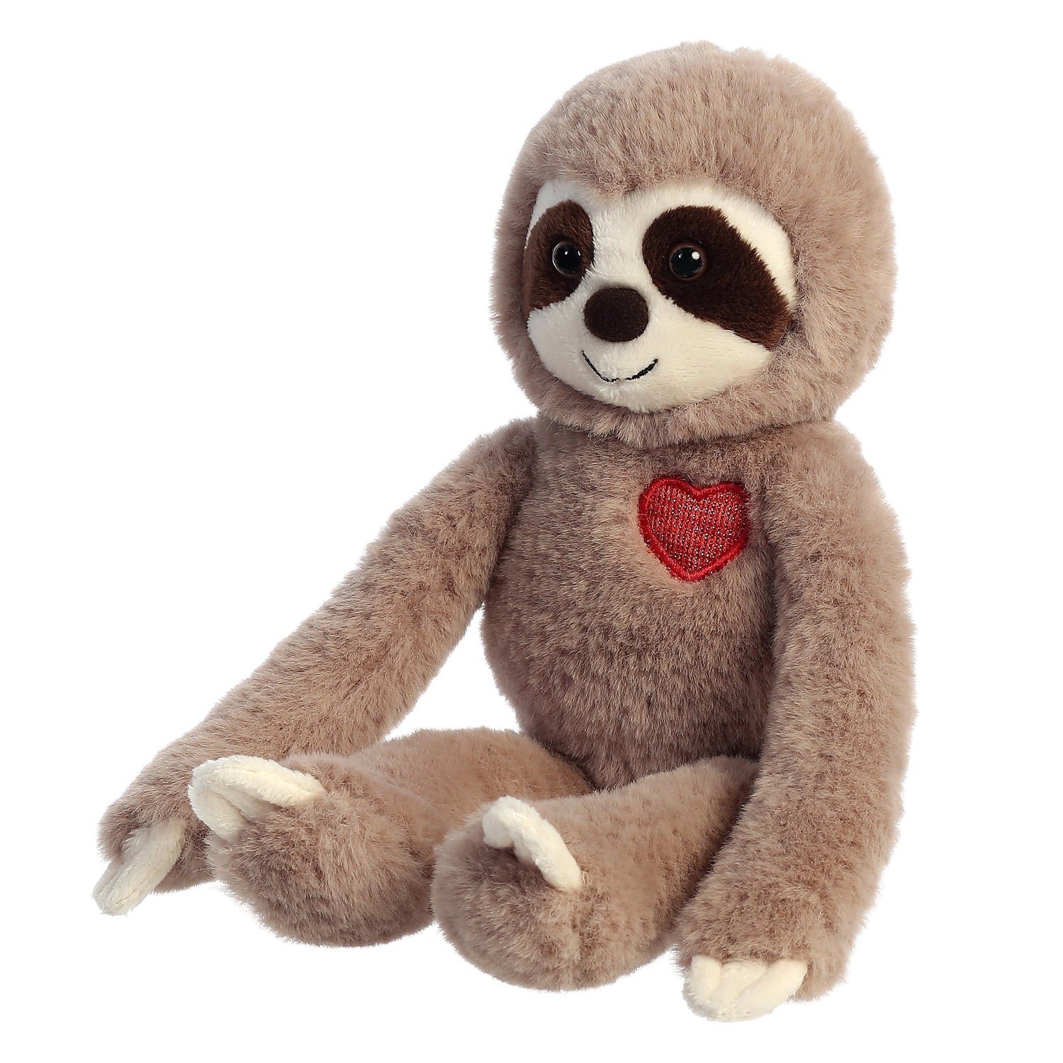 Valentine Sweety Sloth Brown Plush Toy, 12 in