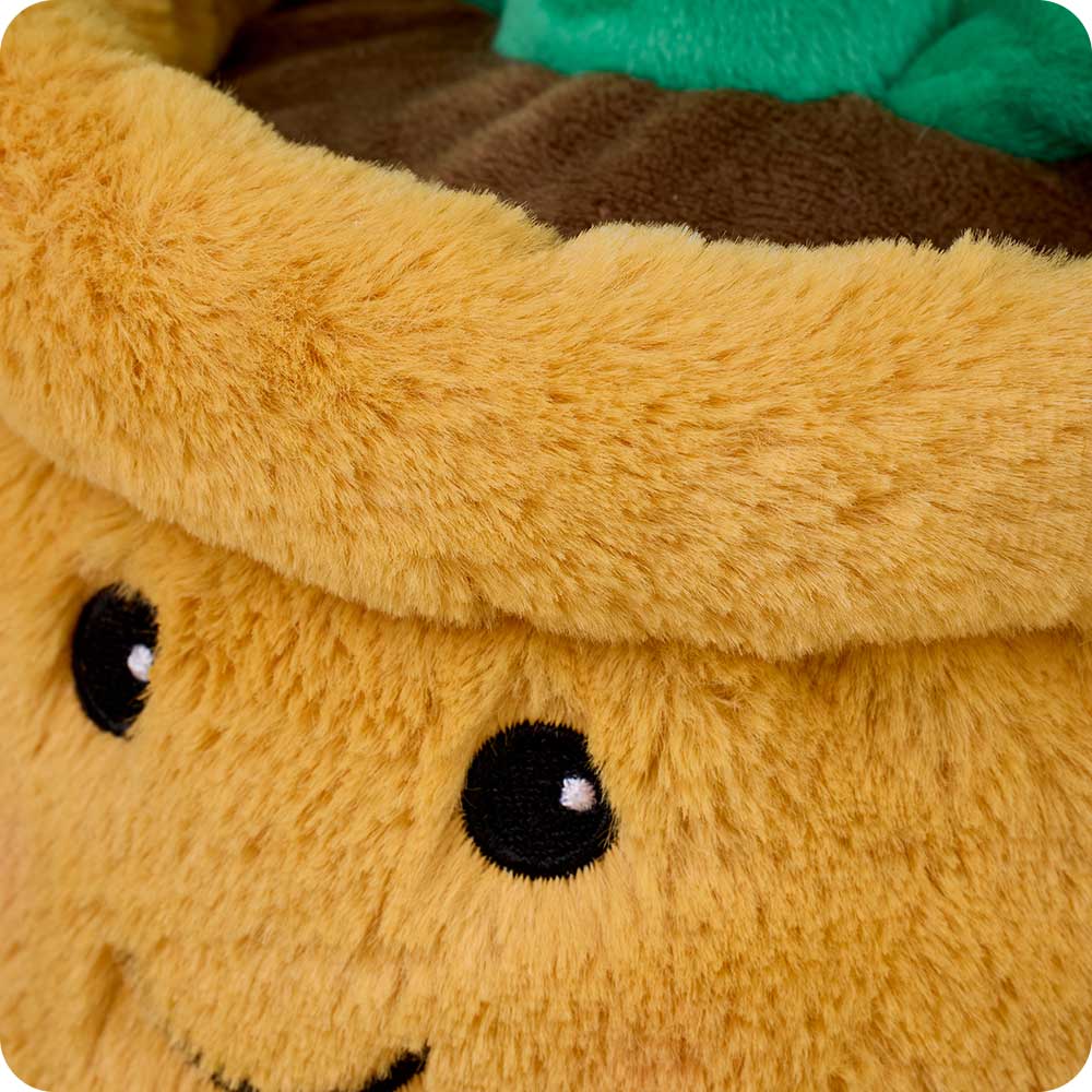 Yellow Flower Pot Heatable Plush