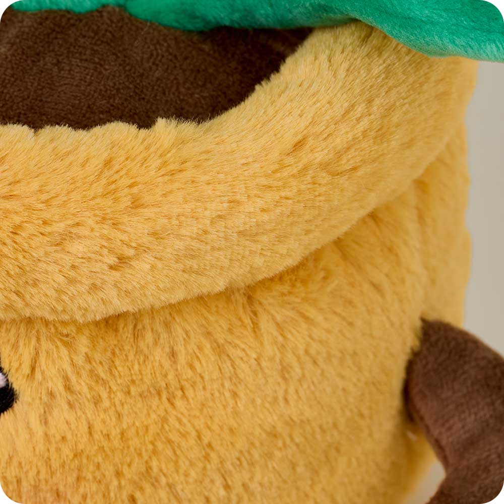 Yellow Flower Pot Heatable Plush