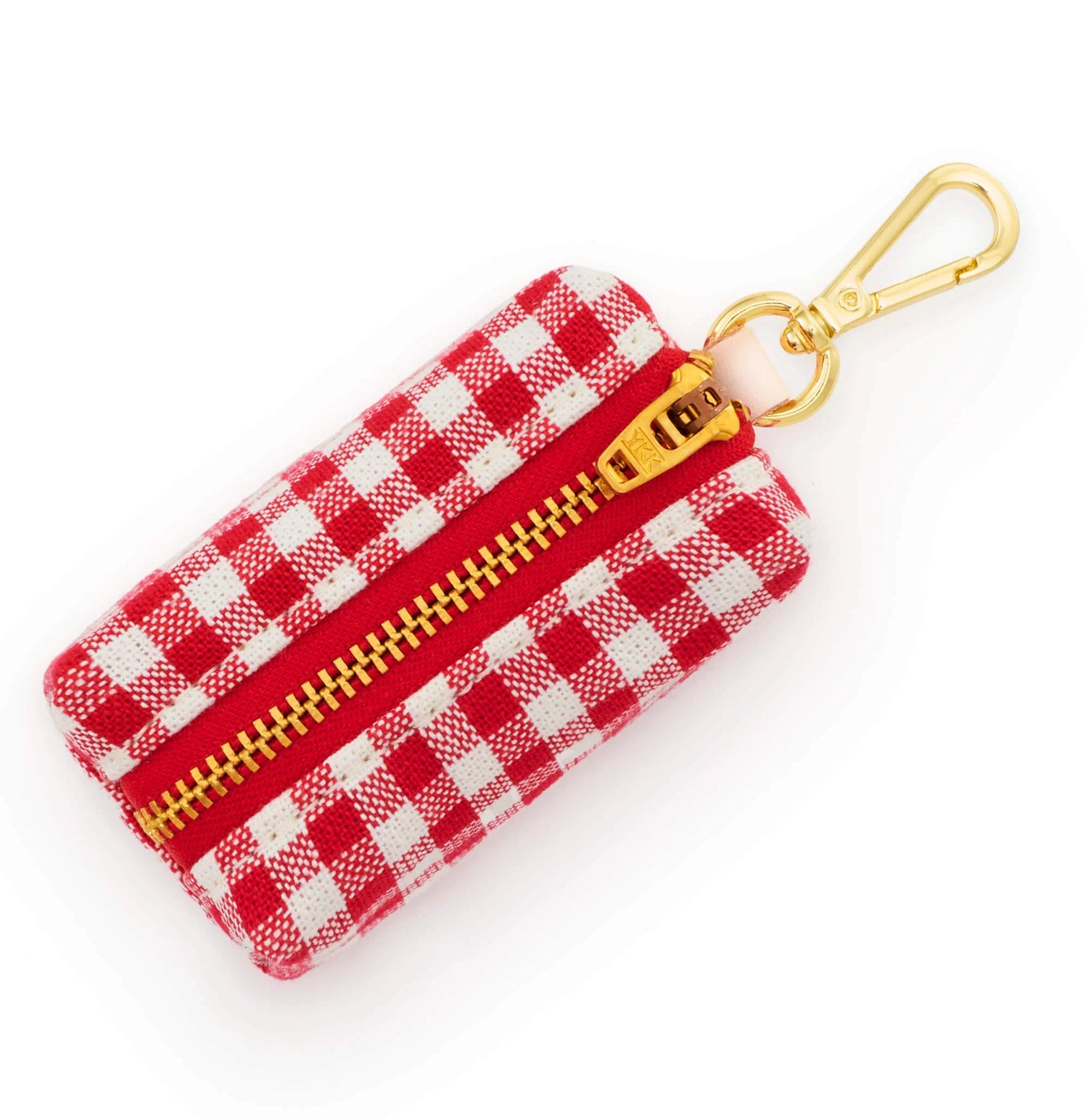 Red Gingham Poop Bag Holder