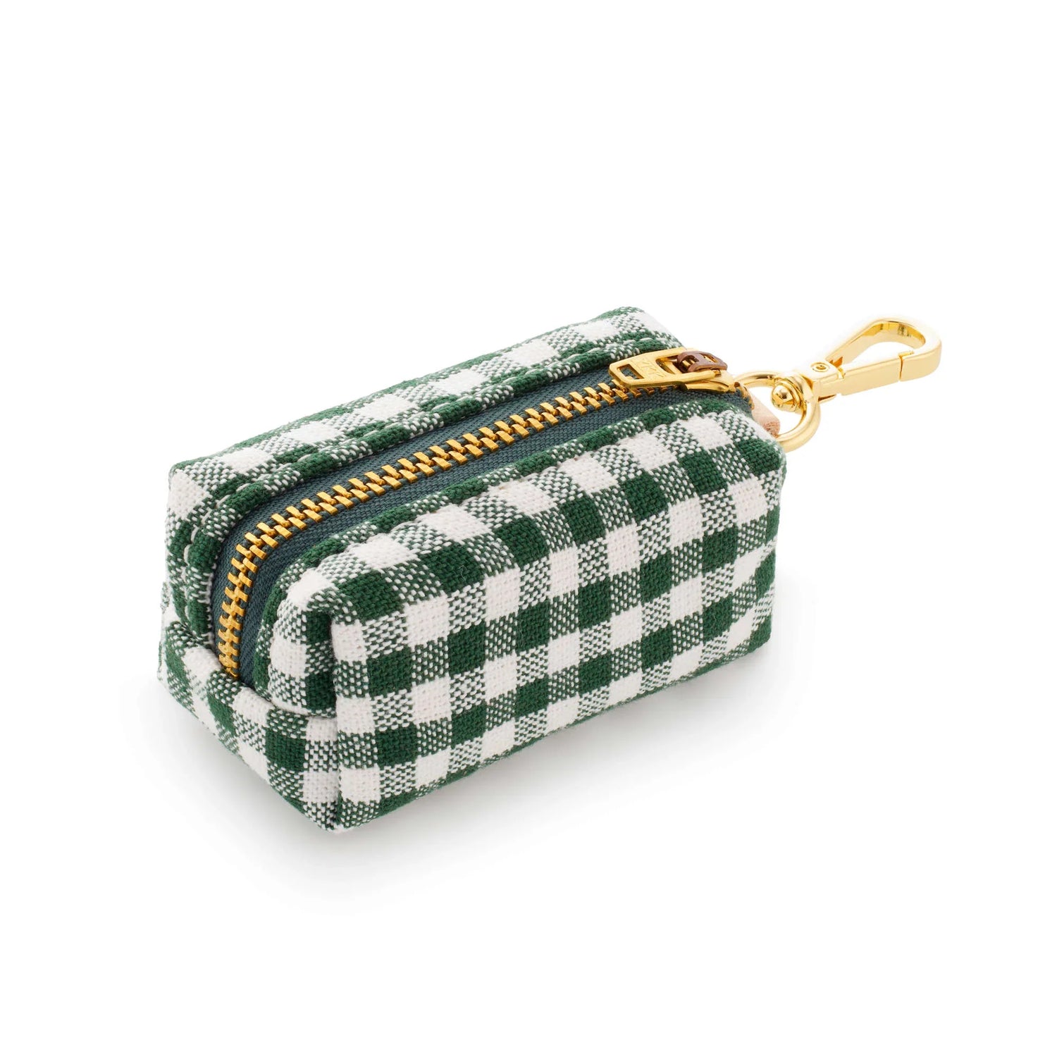 Woven Gingham Poop Bag Holder