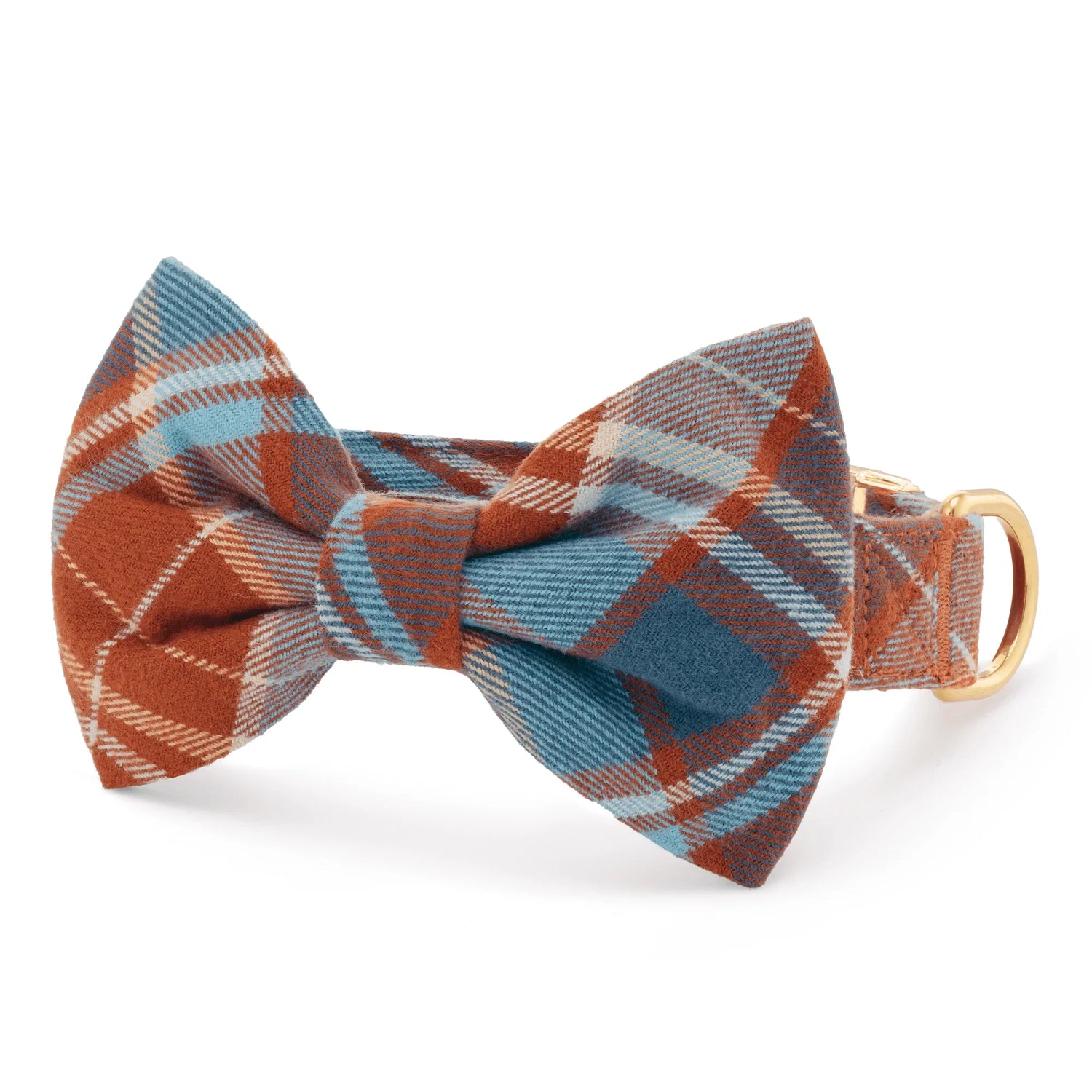 Plaid Dog Collar with Detachable Bow