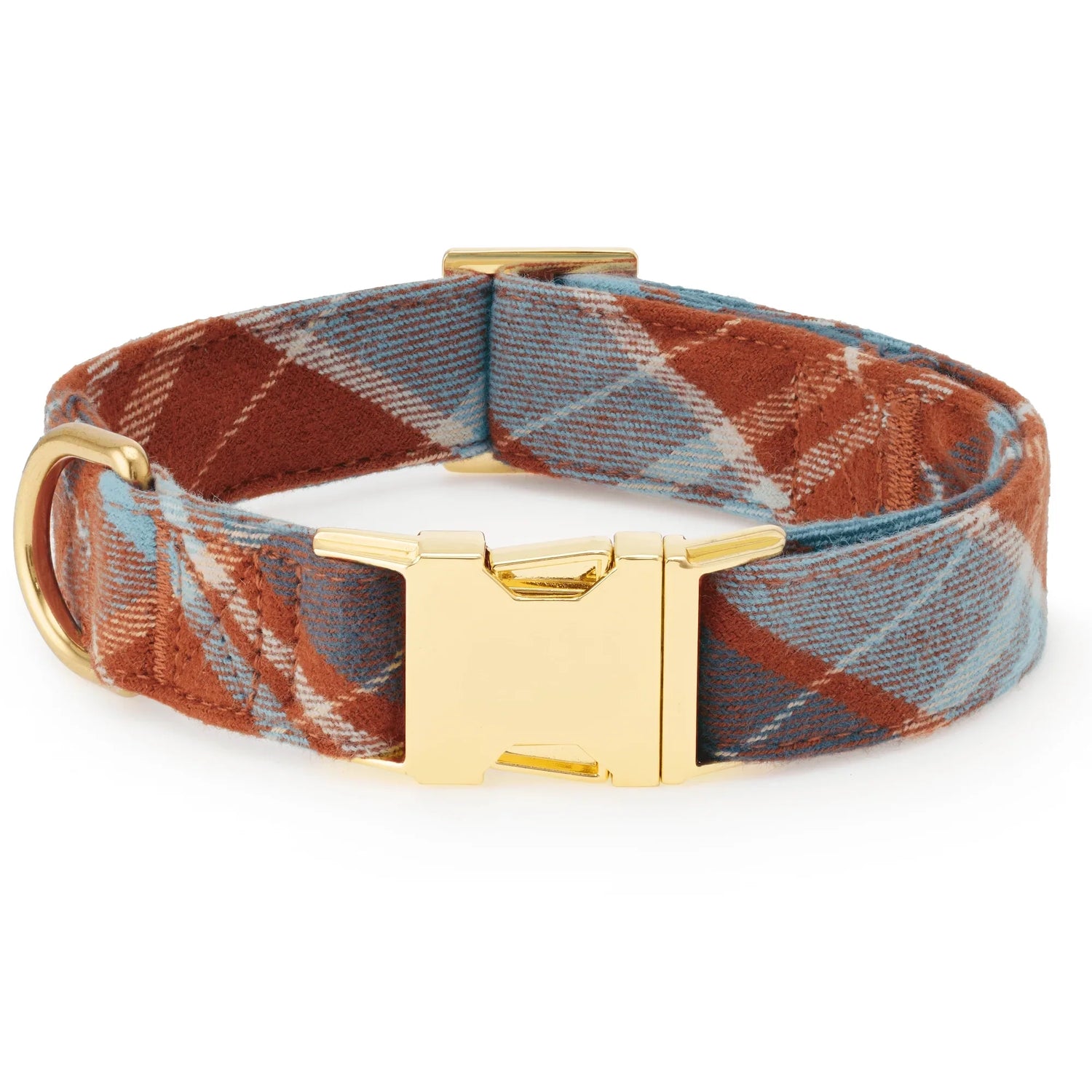 Plaid Dog Collar with Detachable Bow