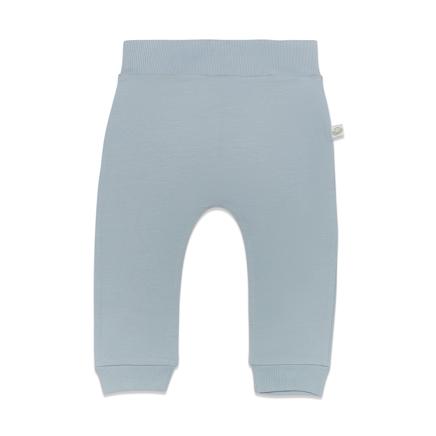 Organic Long Sleeve Bunny Pant Set - Pearl Blue