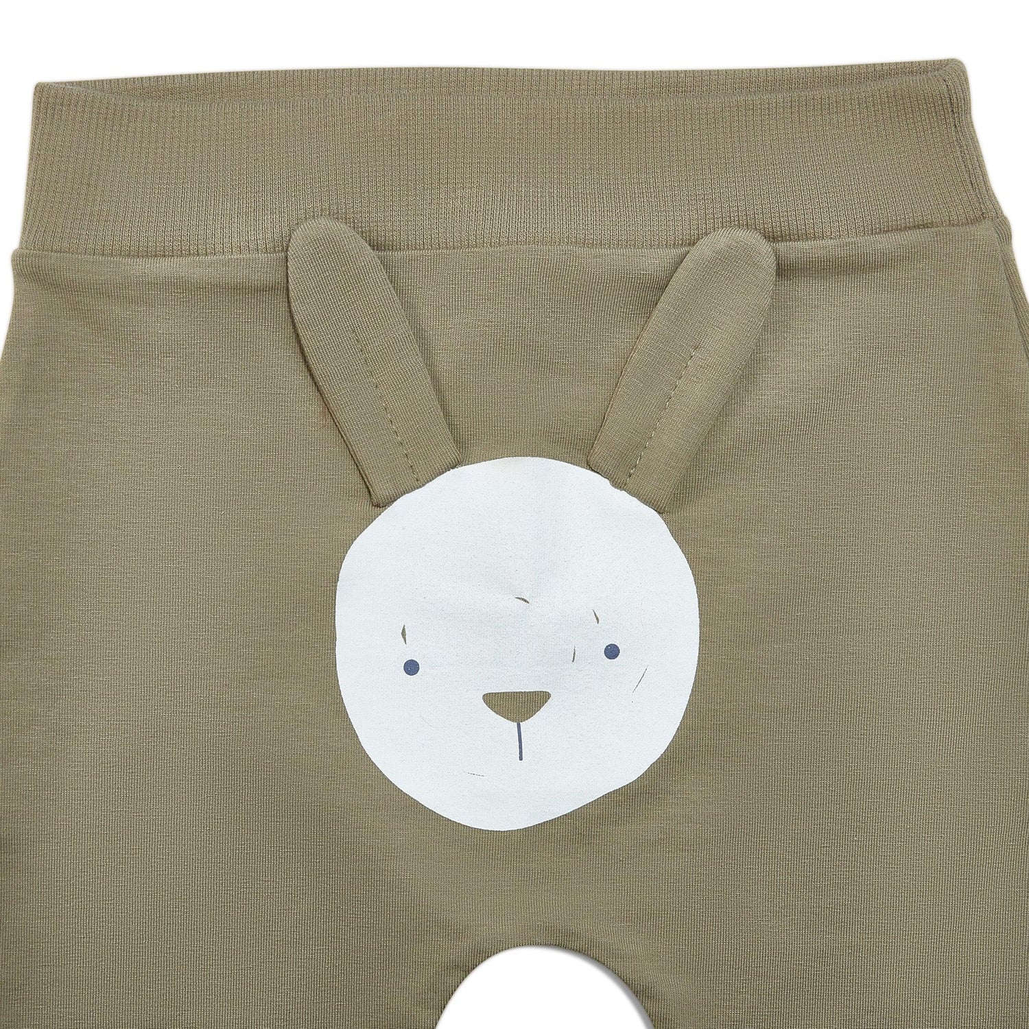 Organic Long Sleeve Bunny Pant Set - Bayleaf