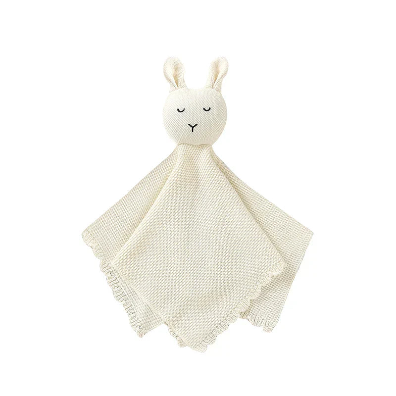 Soft Cotton Gauze Bunny Baby Security Blanket