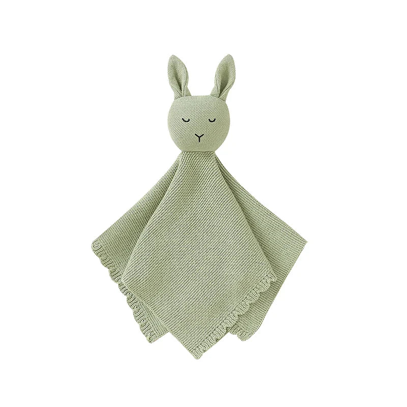 Soft Cotton Gauze Bunny Baby Security Blanket