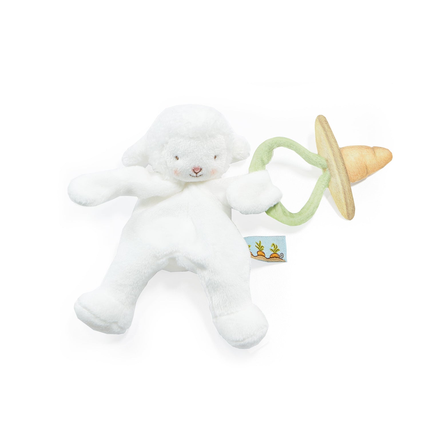 Wee Kiddo Silly Buddy - Small Soft Security Toy with Pacifier Loop