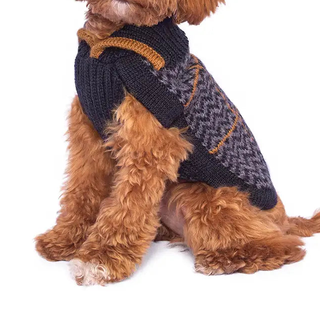 Alpaca Blend V-Neck Dog Sweater
