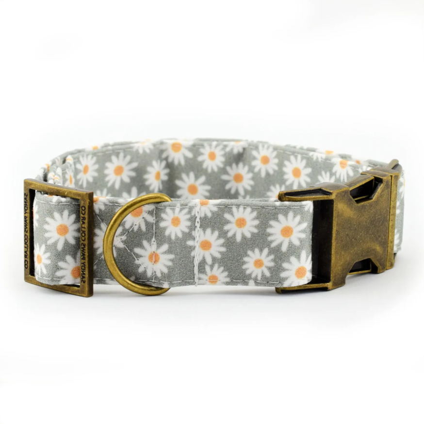 Verstelbare stoffen hondenhalsband - 4-laags genaaid XS–XL