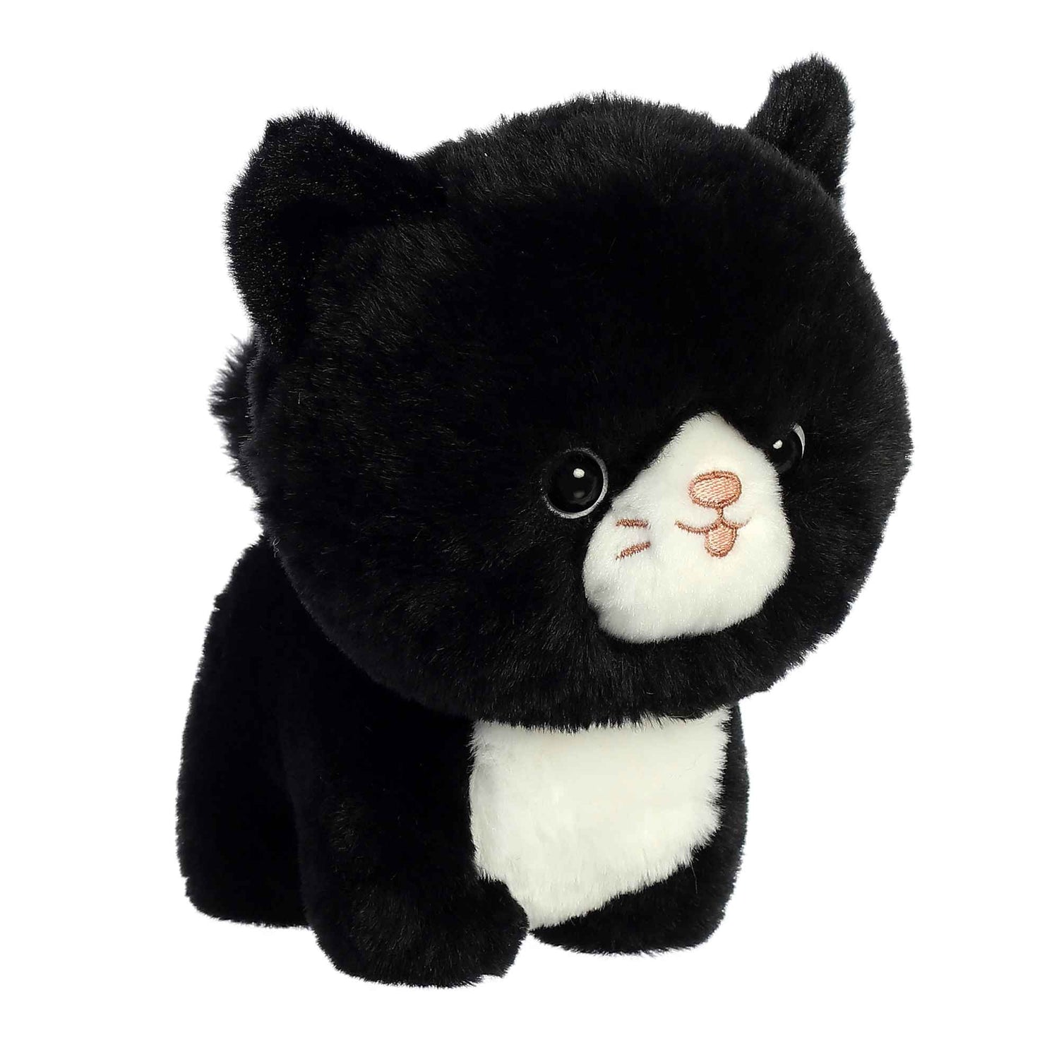 Teddy Pets Tuxedo Cat Plush Toy Stuffed Animal, 7 in