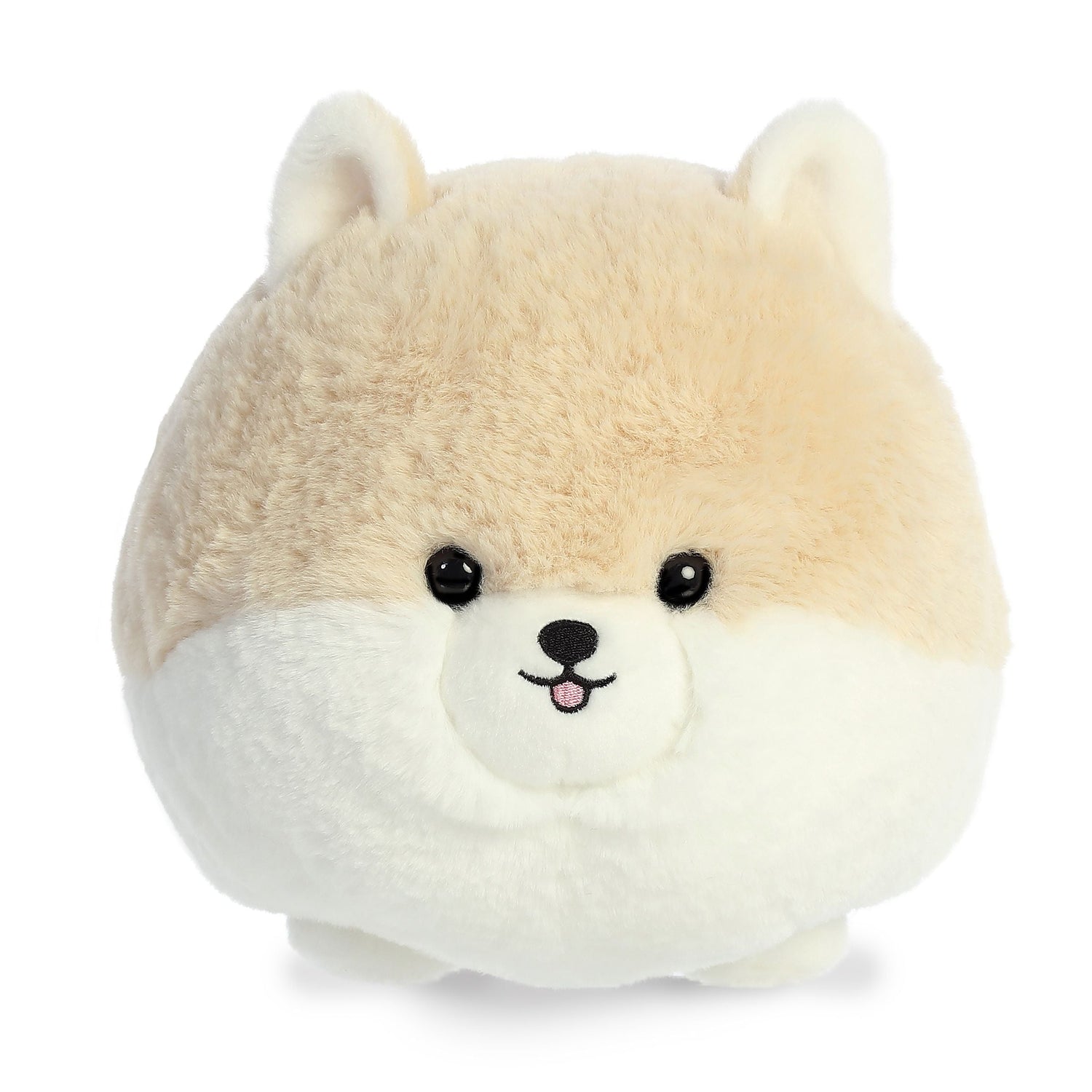Teddy Pets Cream Pom Plush Toy Stuffed Animal, 10 in