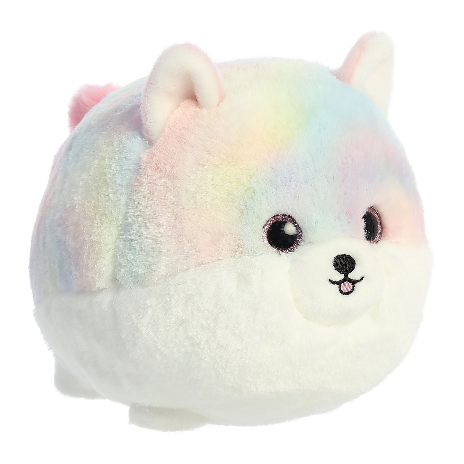 Teddy Pets Rainbow Pom Plush Toy Stuffed Animal, 10 in