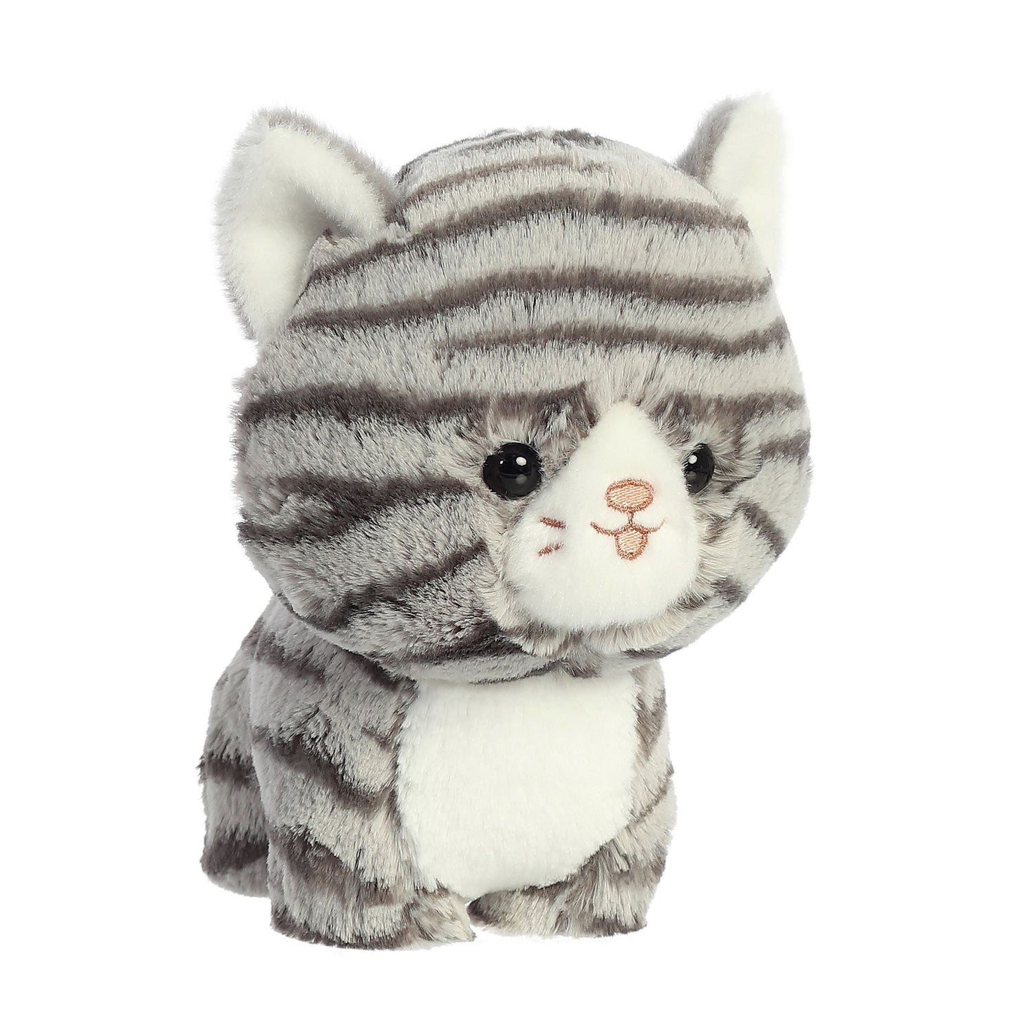 Teddy Pets Grey Tabby Plush Toy Stuffed Animal, 7 in