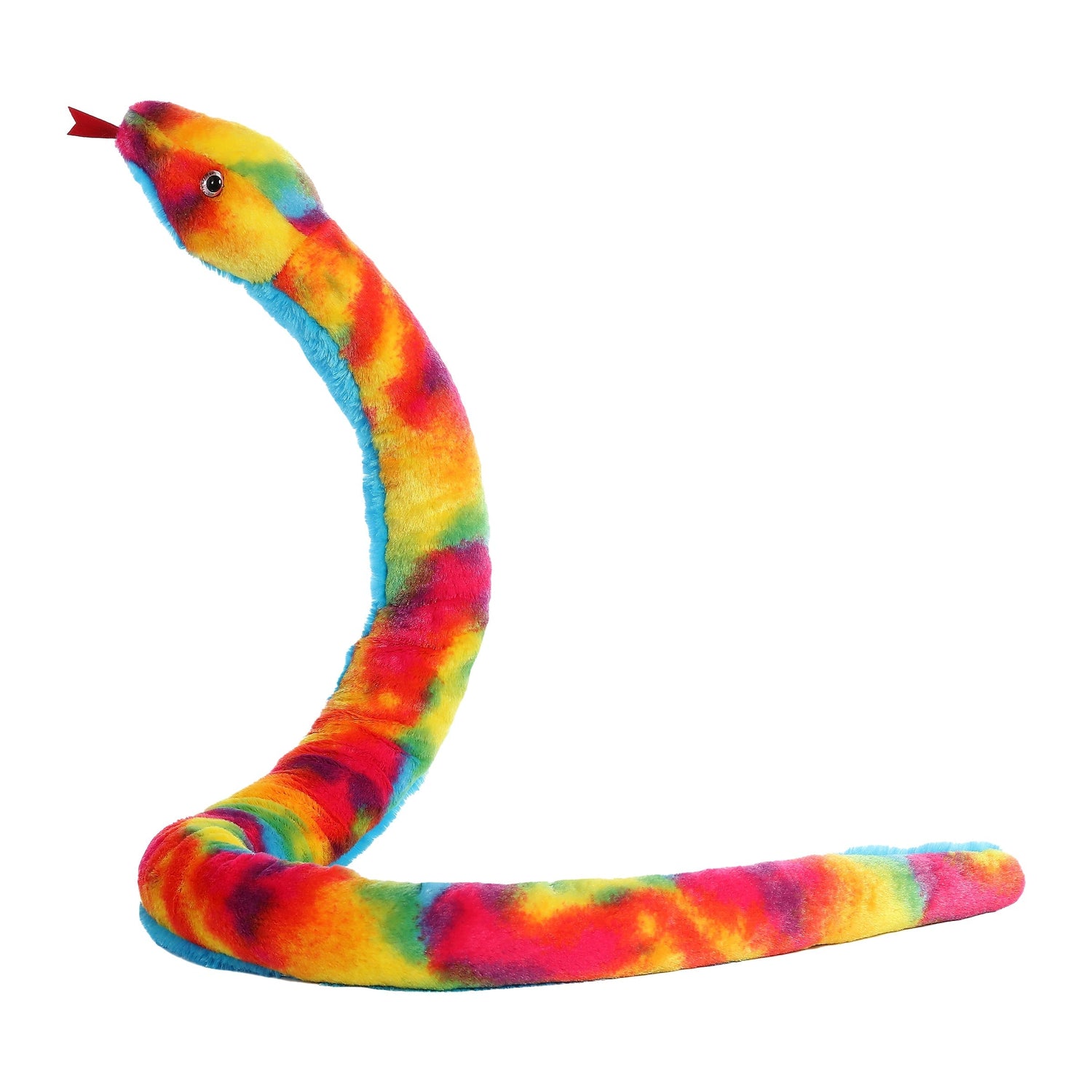 Snake Rainbow Plush Toy Stuffed Animal, 53 in