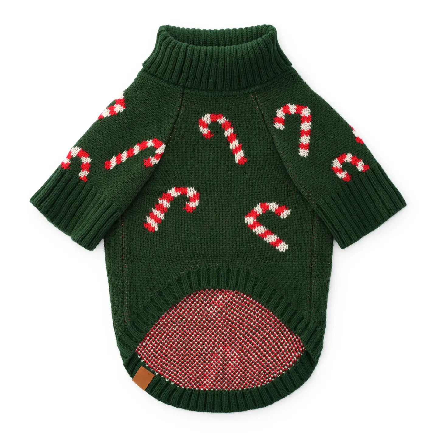 Gingerbread Pattern Dog Sweater