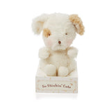Wittle Pup – Soft Cream Stuffed Dog with Embroidered Face, 5 in