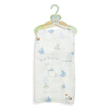 Bunny & Pup Bamboo Swaddle Blanket