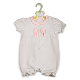 Grey Stripe Bunny Bubble Romper