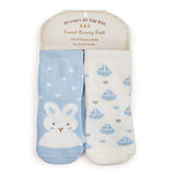 Baby Booties with Sailboat & Bunny Print