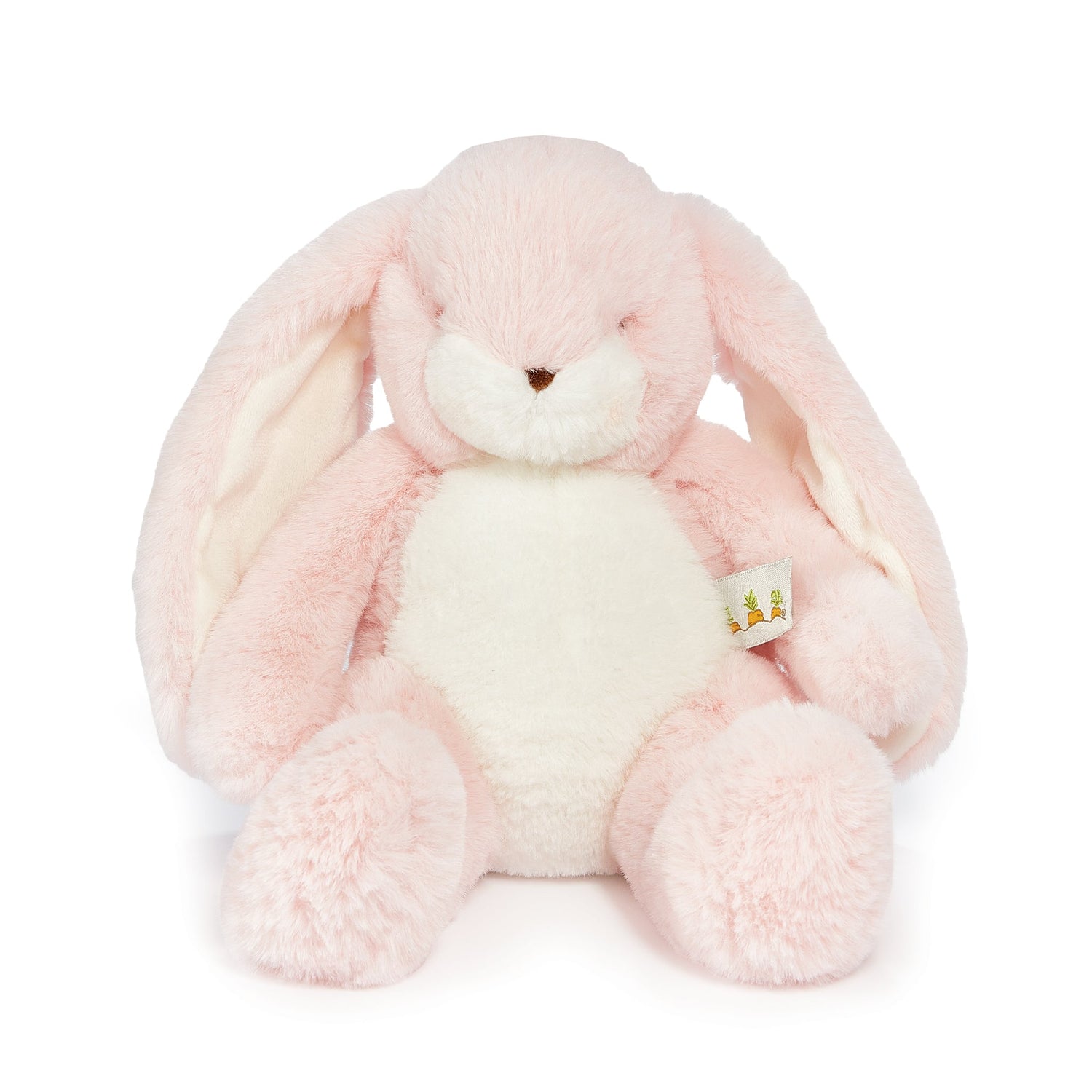 Plush Bunny Toy – Little Nibble Pink & White Bunny, 12 in