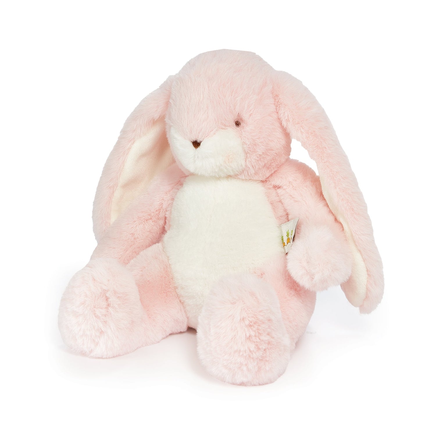 Plush Bunny Toy – Little Nibble Pink & White Bunny, 12 in