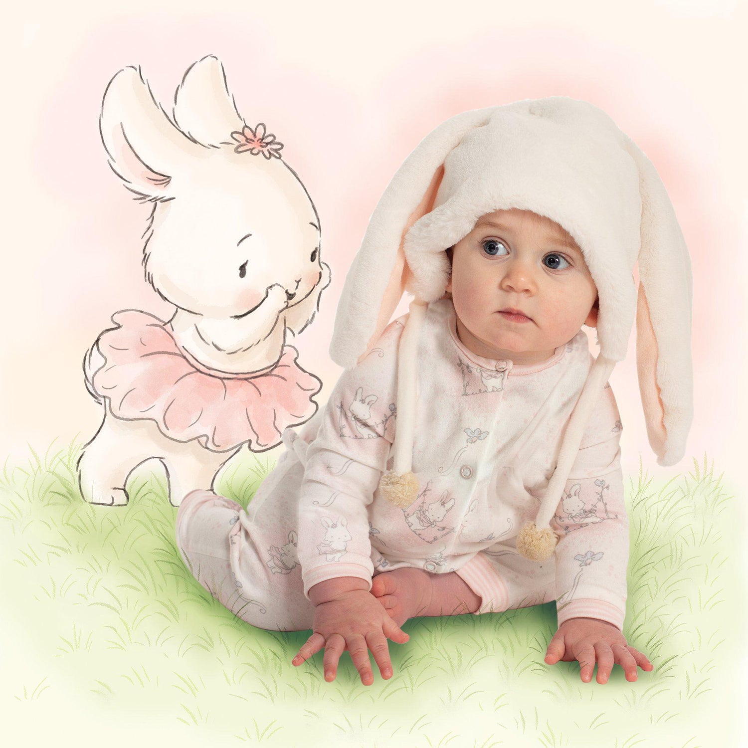 Blossom Bunny Fur Hat