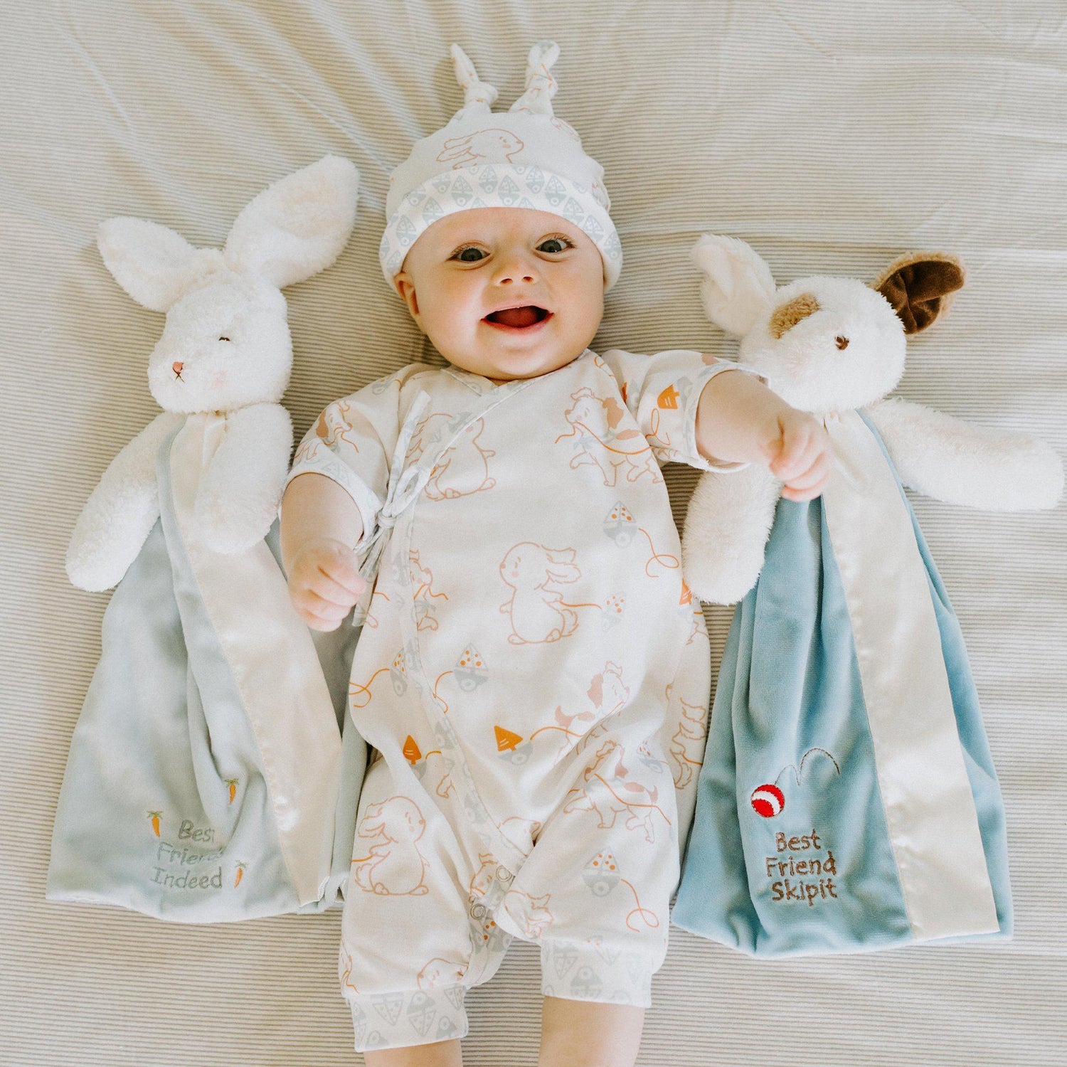 Skipit & Bud Kimono Romper and Hat Set
