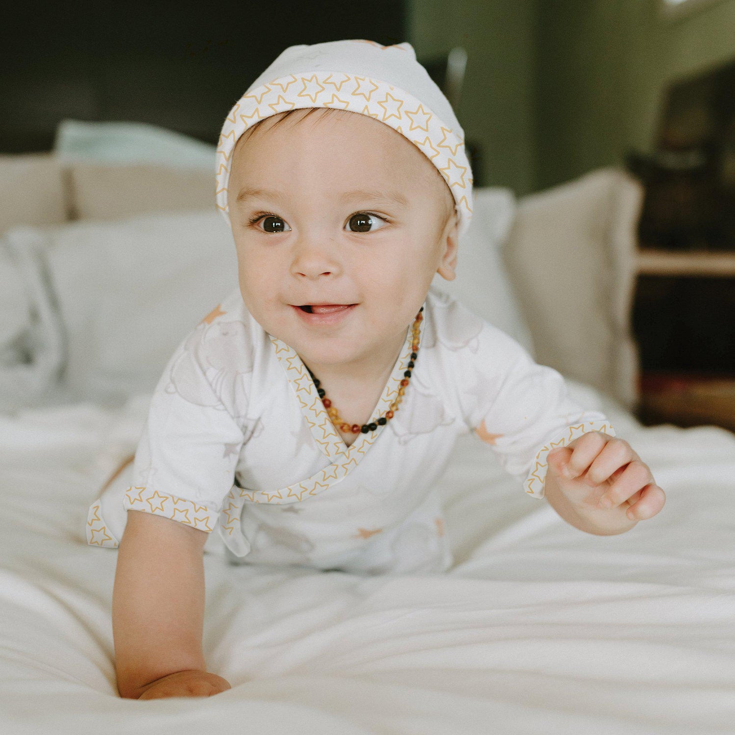 Bloom Bunny Kimono Romper and Hat Set