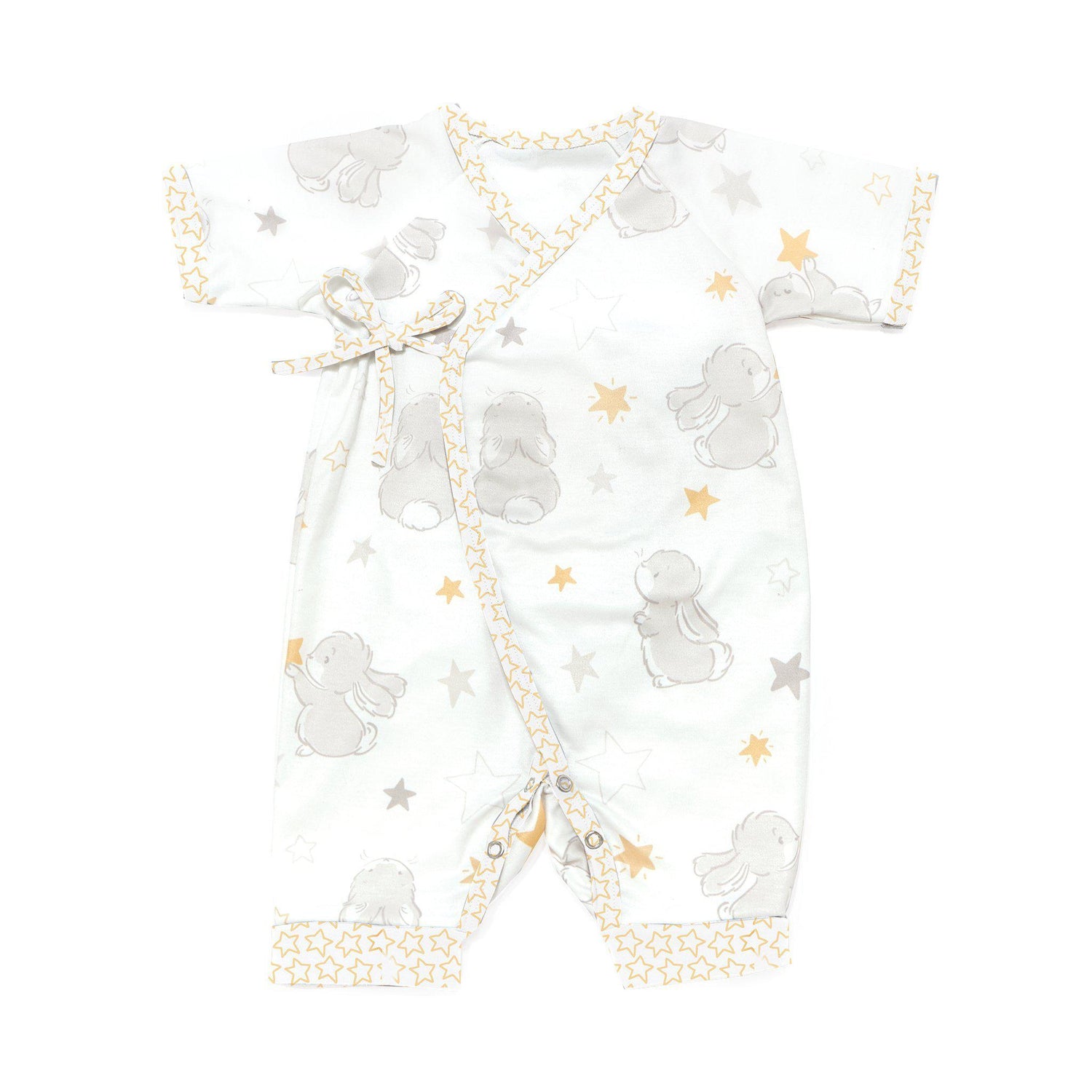 Bloom Bunny Kimono Romper and Hat Set